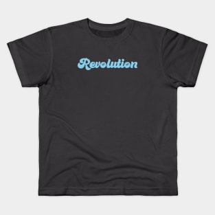 Revolution, blue Kids T-Shirt